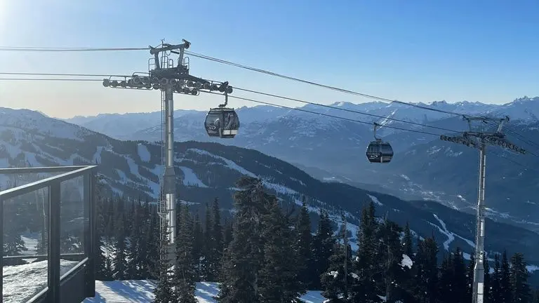 Big White ski lifts and mountains 