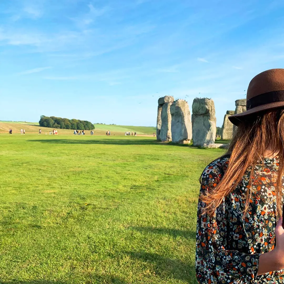 Girl at Stonehenge