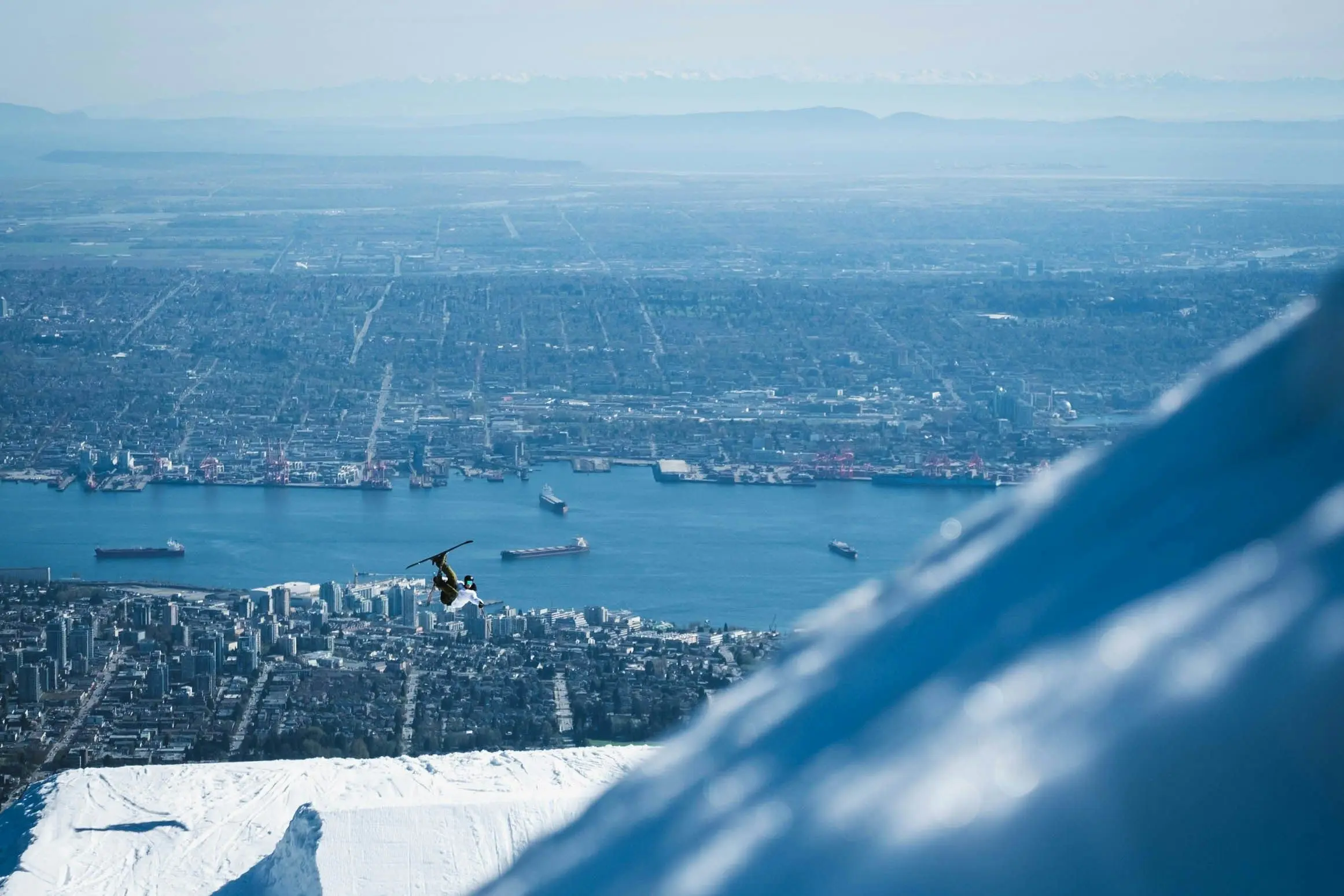View of Vancouver from Grouse Mountain ski resort